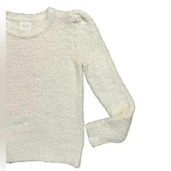 Sundays Elijah Sweater White Teddy Soft Medium - Picture 4 of 7